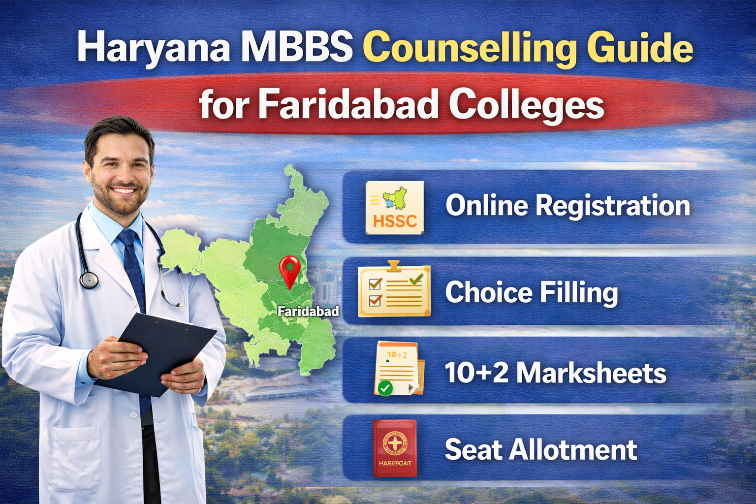 Haryana MBBS Counselling Guide for Faridabad Colleges